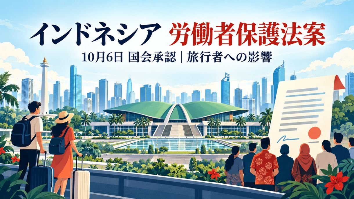ンドネシアの労働者保護法案を国会が承認